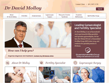 Tablet Screenshot of gynaecologymolloy.com